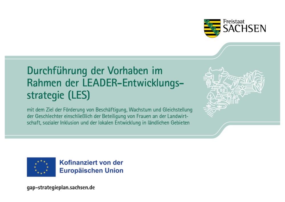 Förderhinweis LEADER-Förderung Layout Publizitätsmaßnahmen LEADER